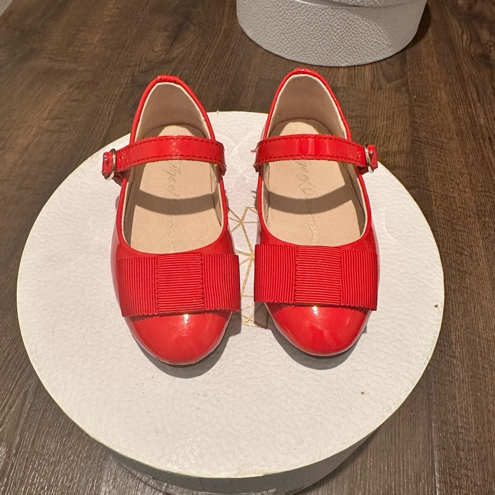 Age of innocence red toddler girl shoe